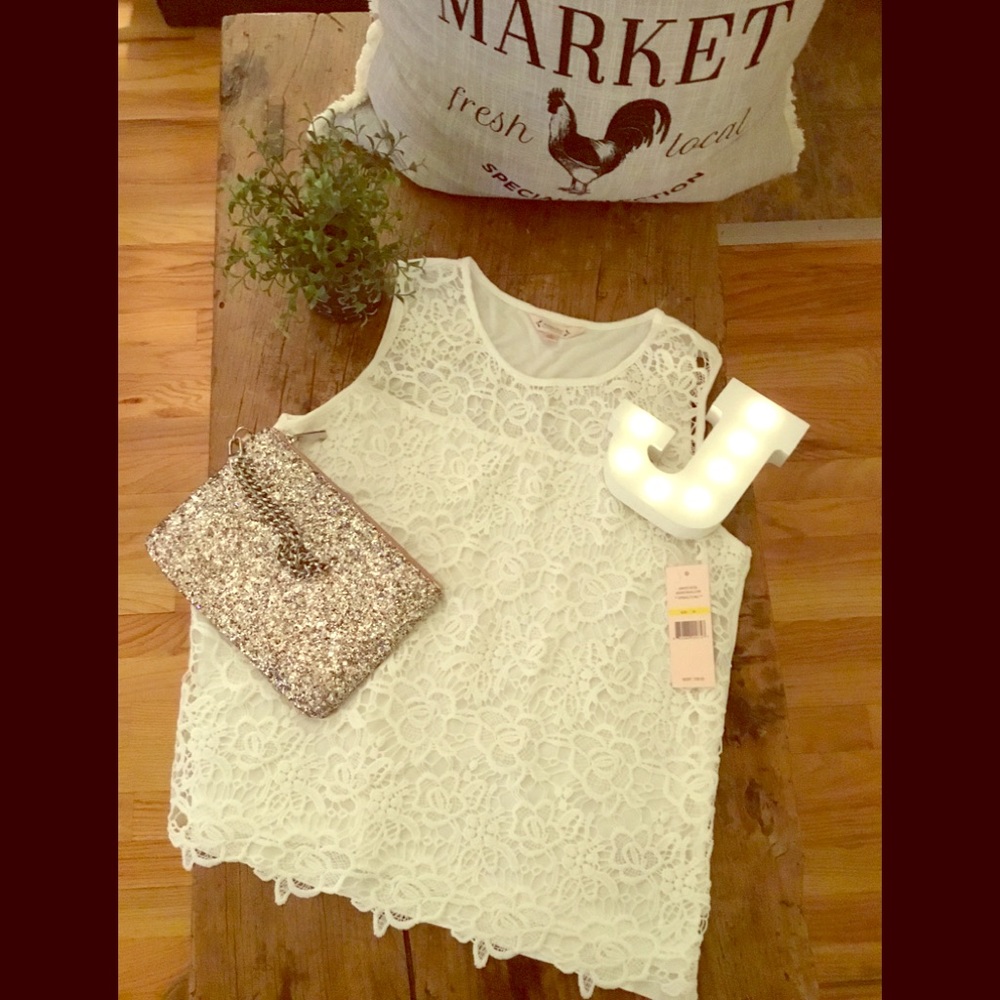 Lace🌱 "Nanette Lepore🌸" Sleeveless Top" 🌸🌸